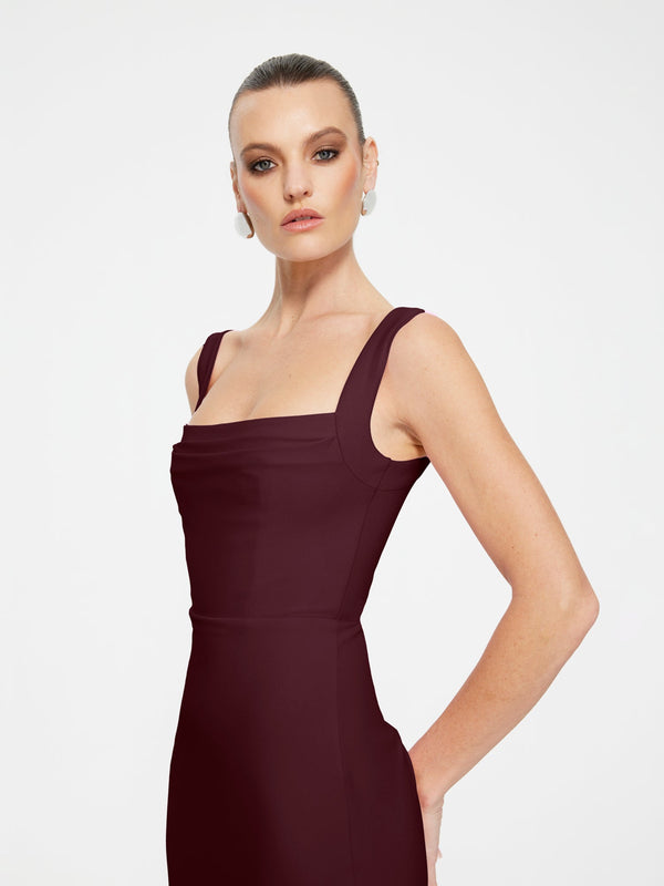 Marbella Gown - Wine - EFFIE KATS