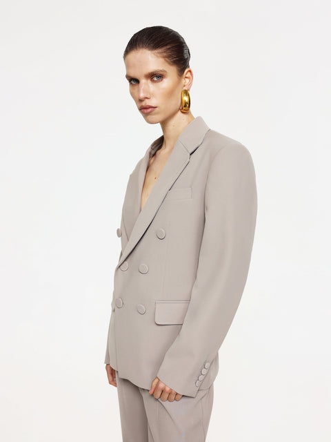 Mercer Suit Jacket - Stone - EFFIE KATS