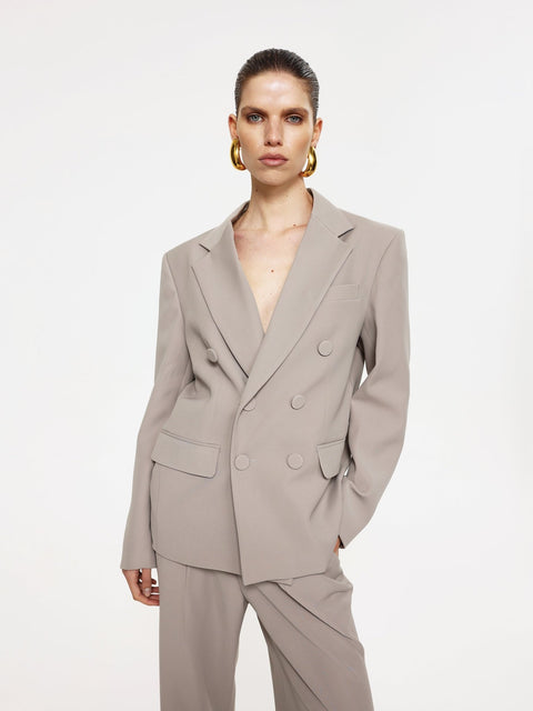 Mercer Suit Jacket - Stone - EFFIE KATS