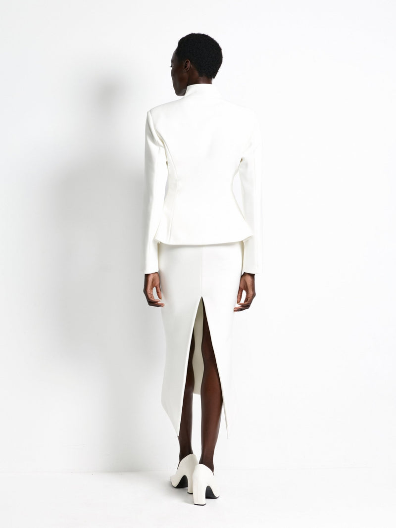 Mereen Midi Skirt - Ivory - EFFIE KATS