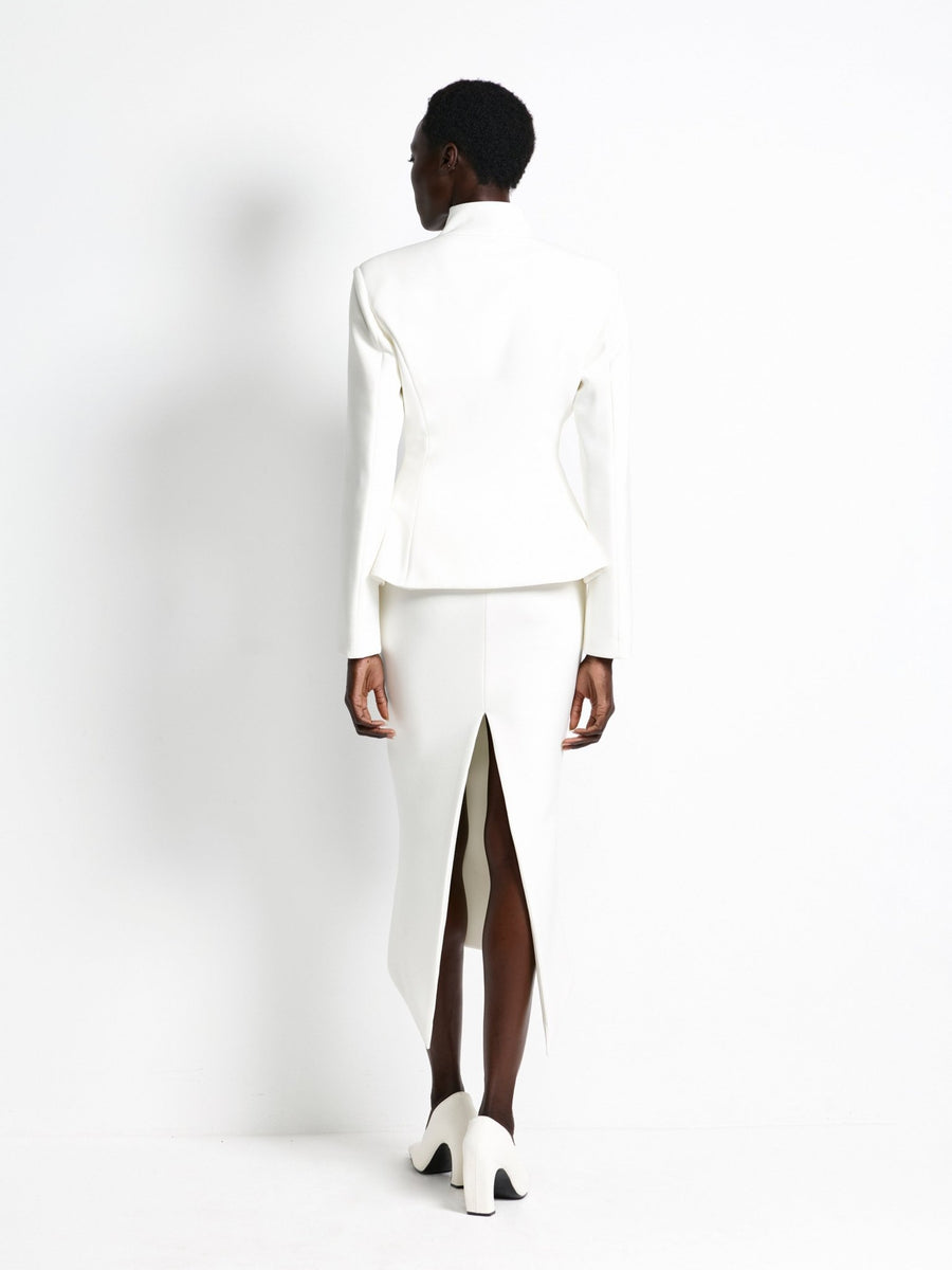 Mereen Midi Skirt - Ivory - EFFIE KATS