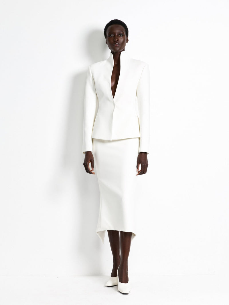 Mereen Midi Skirt - Ivory - EFFIE KATS