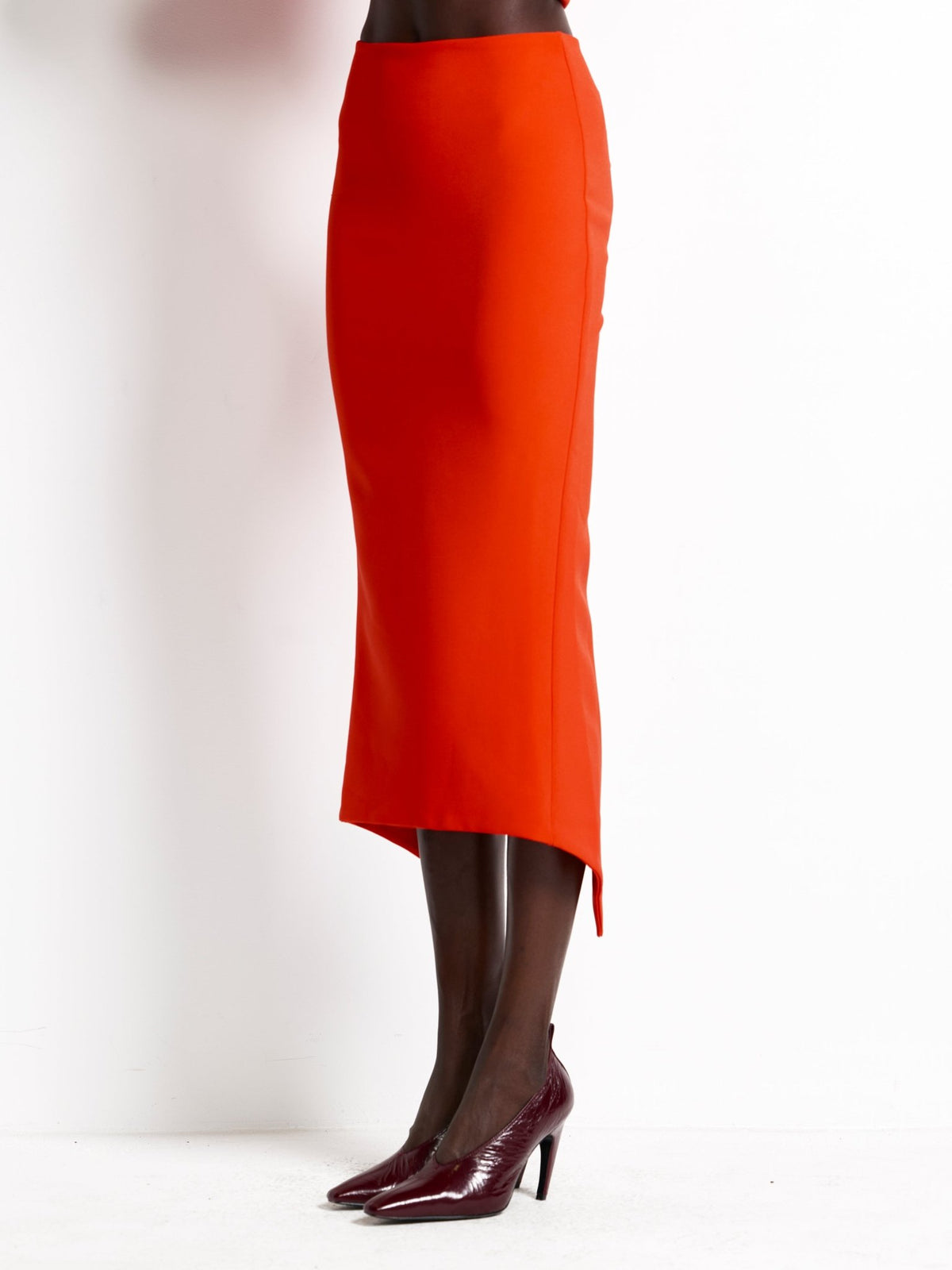 Mereen Midi Skirt - Red - EFFIE KATS