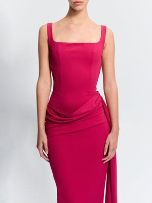 Merle Gown - Raspberry - EFFIE KATS