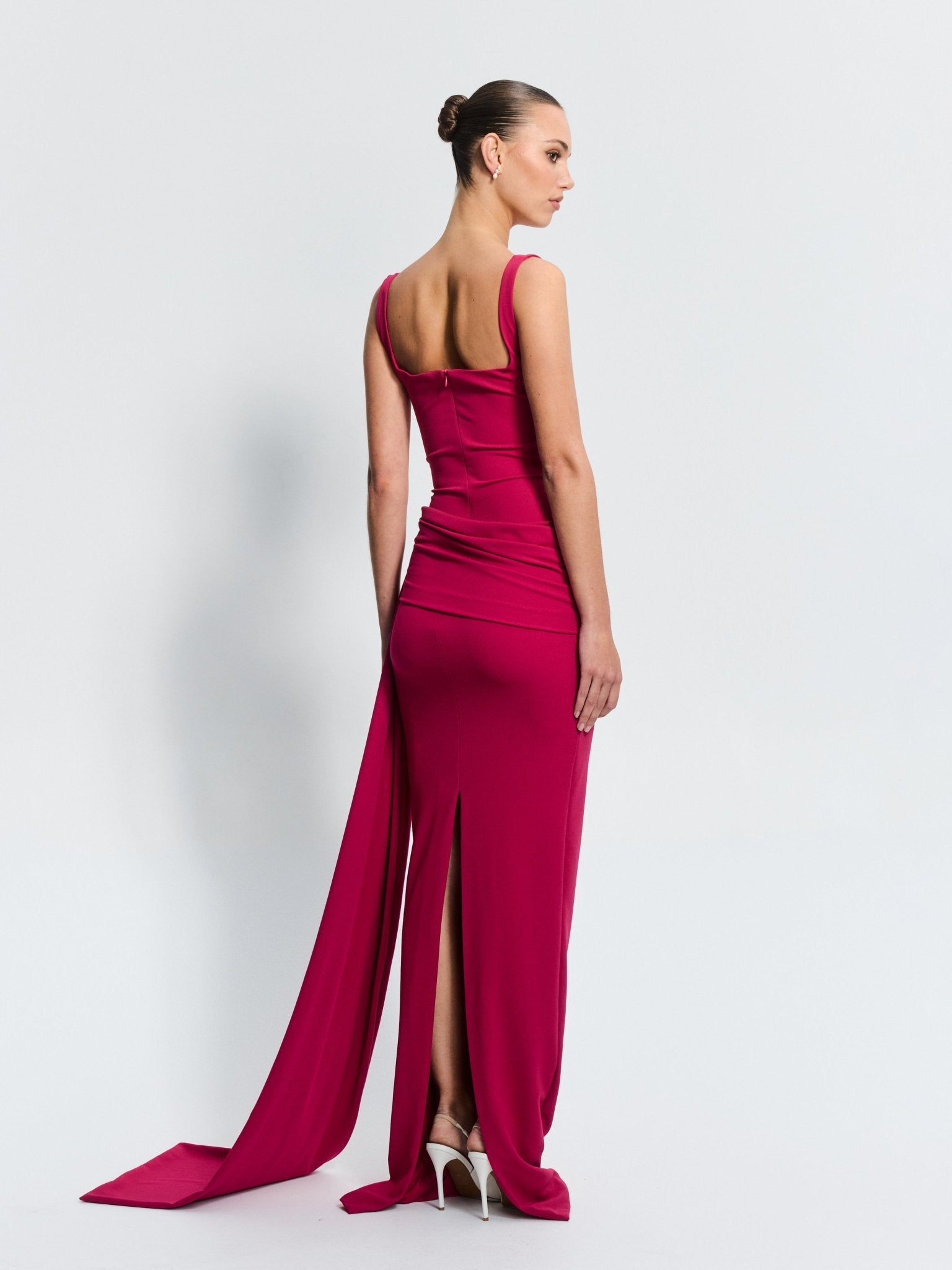 Merle Gown - Raspberry - EFFIE KATS