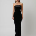 MONROE GOWN - BLACK VELVET - EFFIE KATS