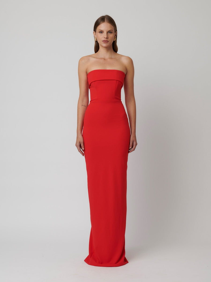 effie kats red dress Effie Kats Verona Gown Formal Dress Hire NZ