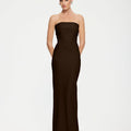 Monroe Gown - Coffee (Pre - order) - EFFIE KATS