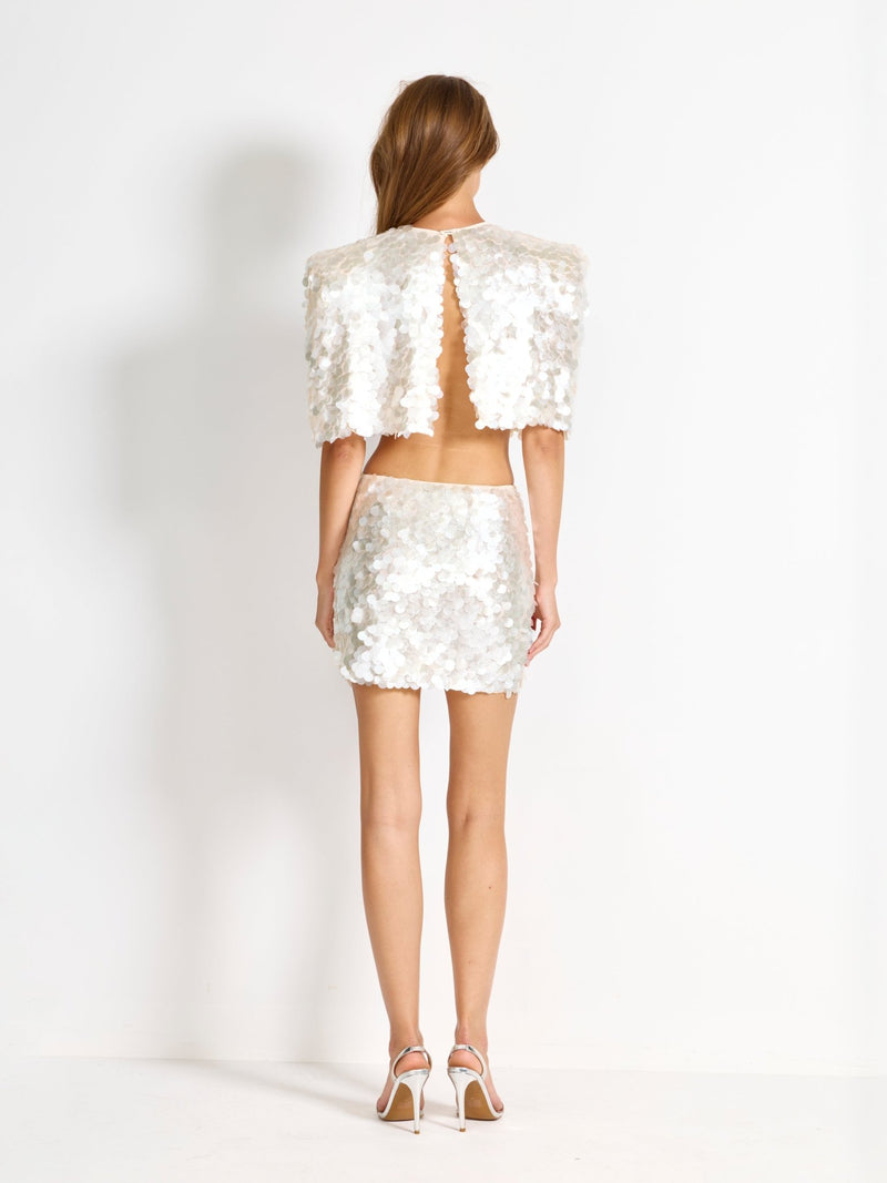 Oana Skirt - Pearl Sequin - EFFIE KATS