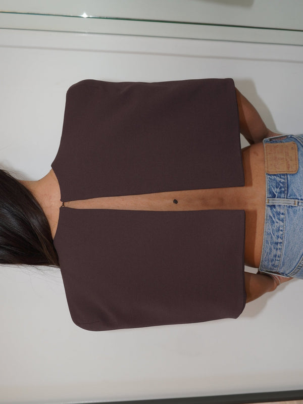 Olivia Cape - Chocolate Plum - EFFIE KATS
