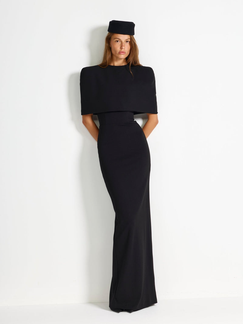 Oliviya Cape - Black - EFFIE KATS