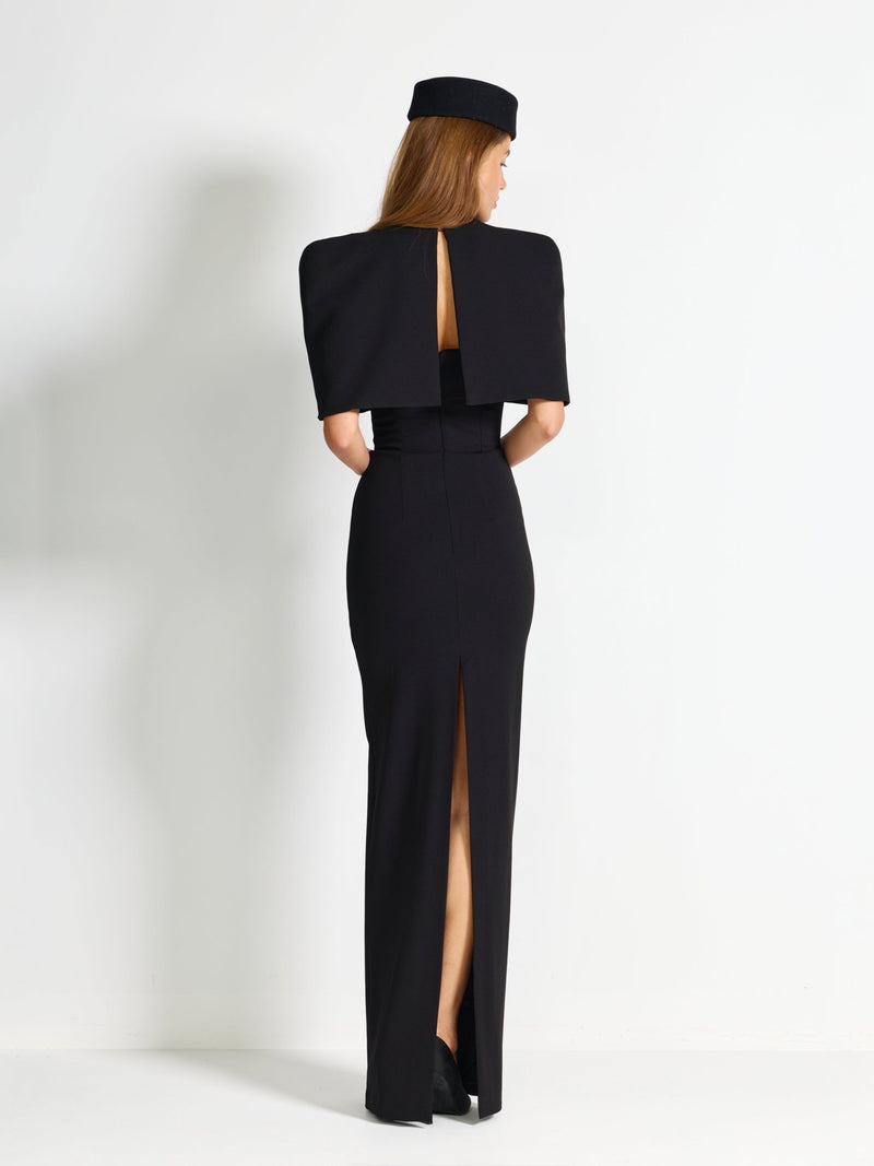 Oliviya Cape - Black - EFFIE KATS