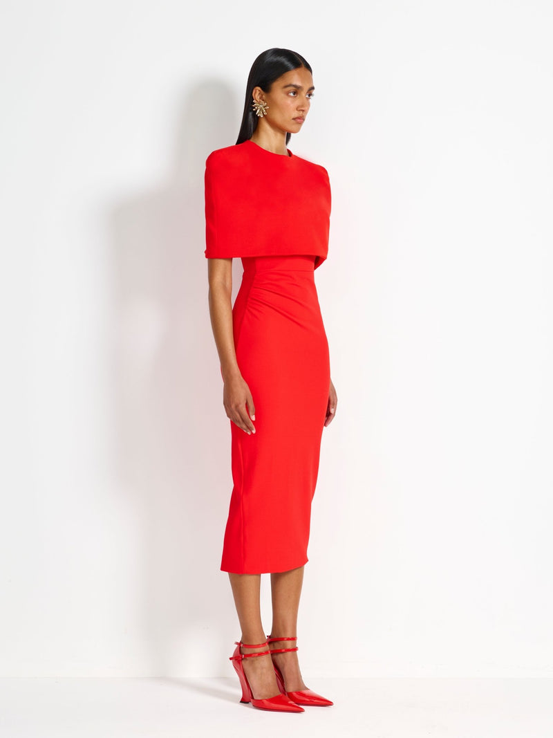 Oliviya Cape - Cherry Red - EFFIE KATS