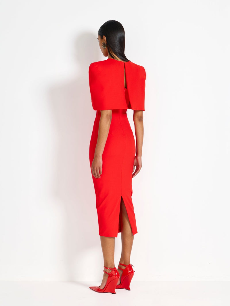 Oliviya Cape - Cherry Red - EFFIE KATS