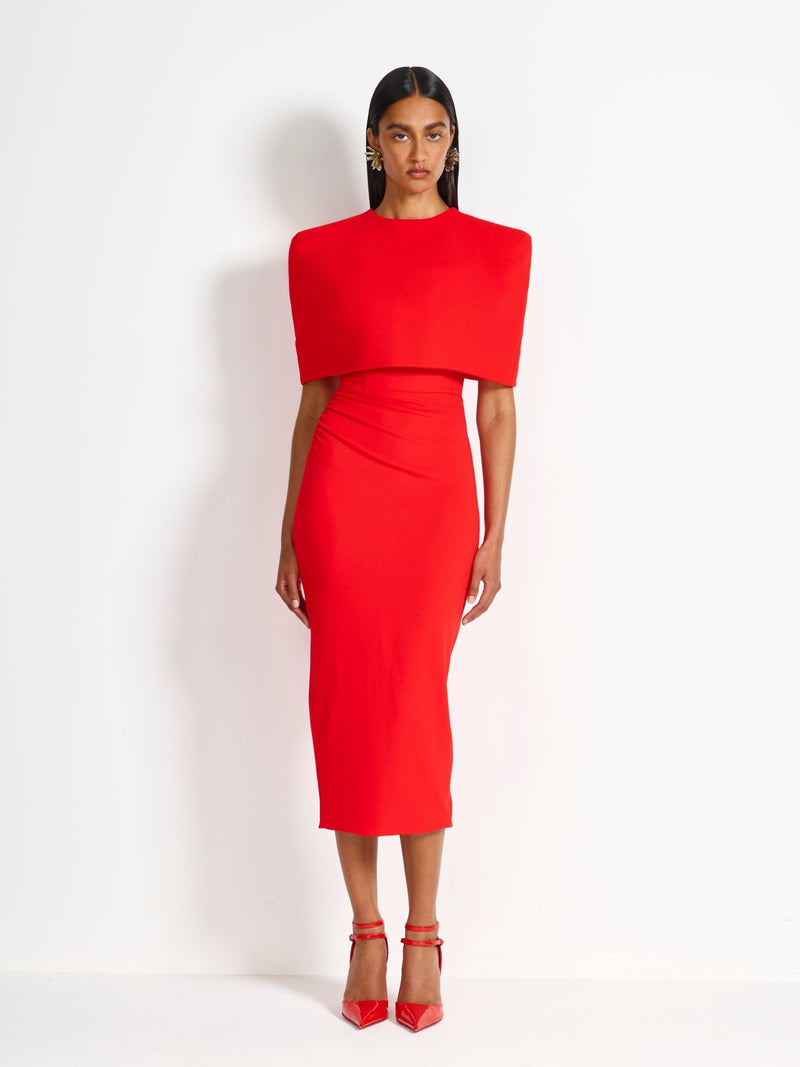 Oliviya Cape - Cherry Red - EFFIE KATS
