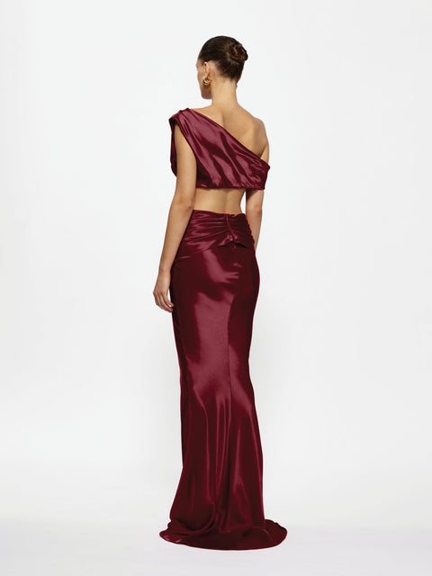 Perez Skirt - Wine - EFFIE KATS