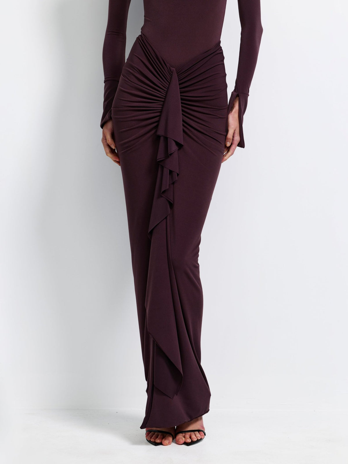 Pheby Skirt - Chocolate Plum - EFFIE KATS