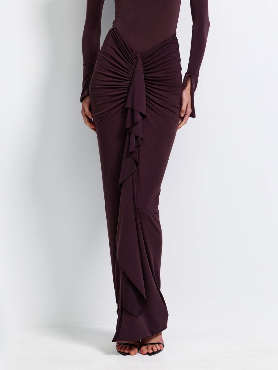 Pheby Skirt - Chocolate Plum - EFFIE KATS