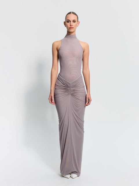 Pilar Mesh Skirt - Mushroom - EFFIE KATS