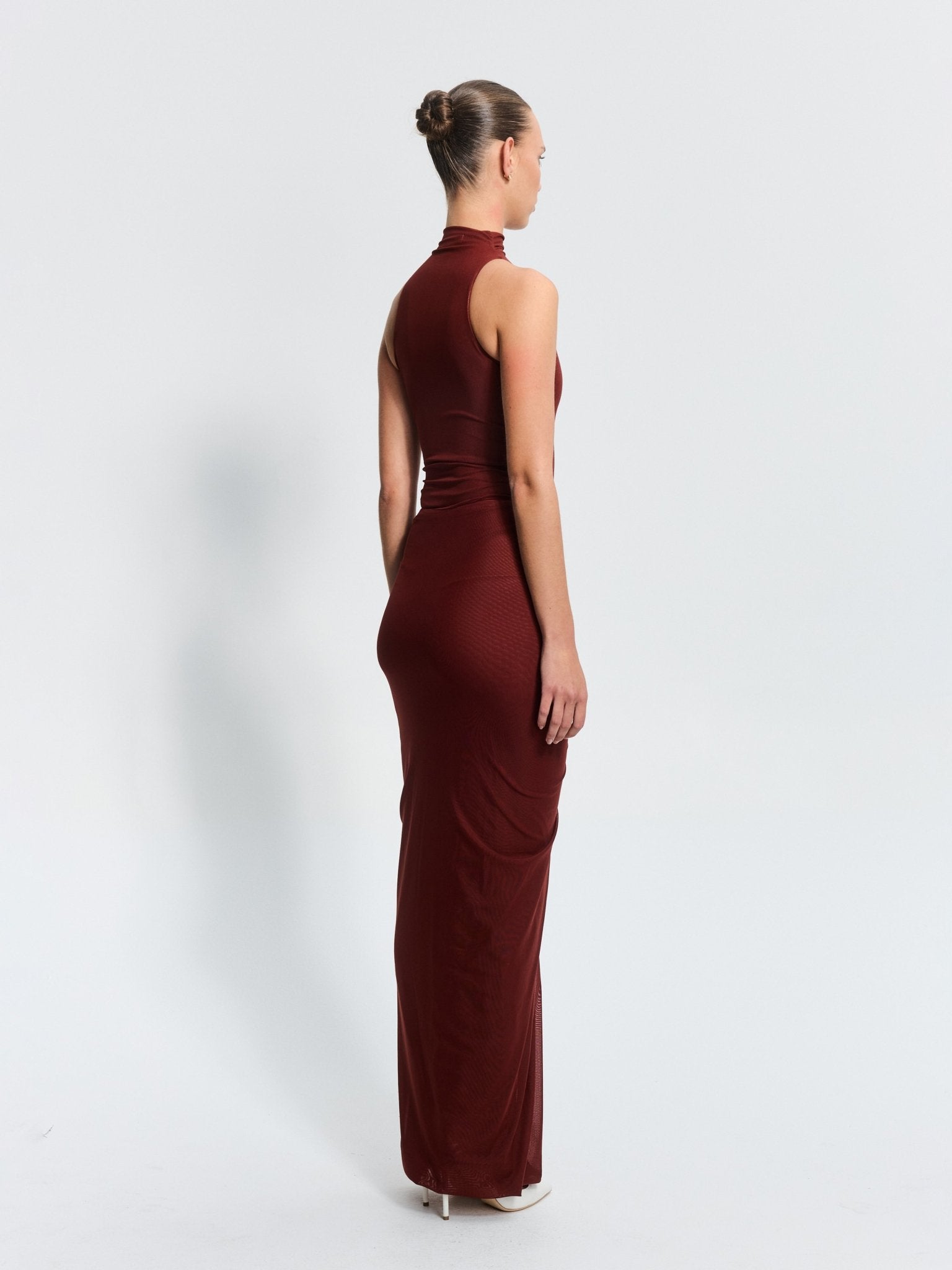 Pilar Mesh Skirt - Rust - EFFIE KATS