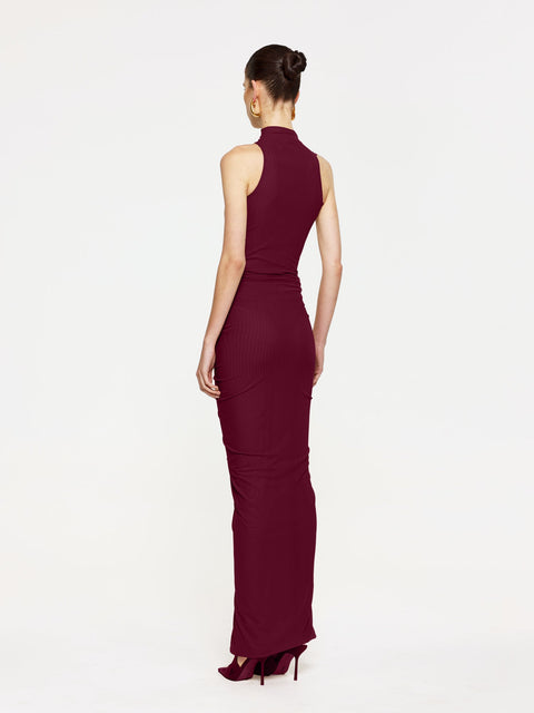 Pilar Mesh Skirt - Wine - EFFIE KATS