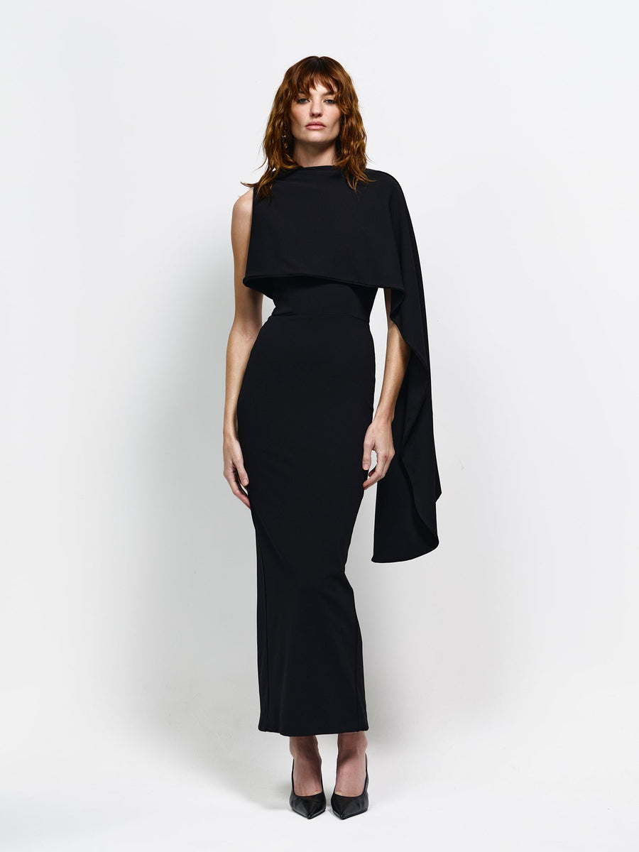 effie kats long sleeve dress Effie Kats Monaco Gown Red