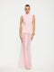 Roza Maxi Dress in Petal Pink - EFFIE KATS