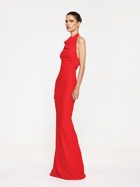 Sydney Gown - Cherry Red - EFFIE KATS