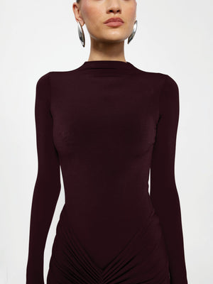 Tia Bodysuit - Wine - EFFIE KATS