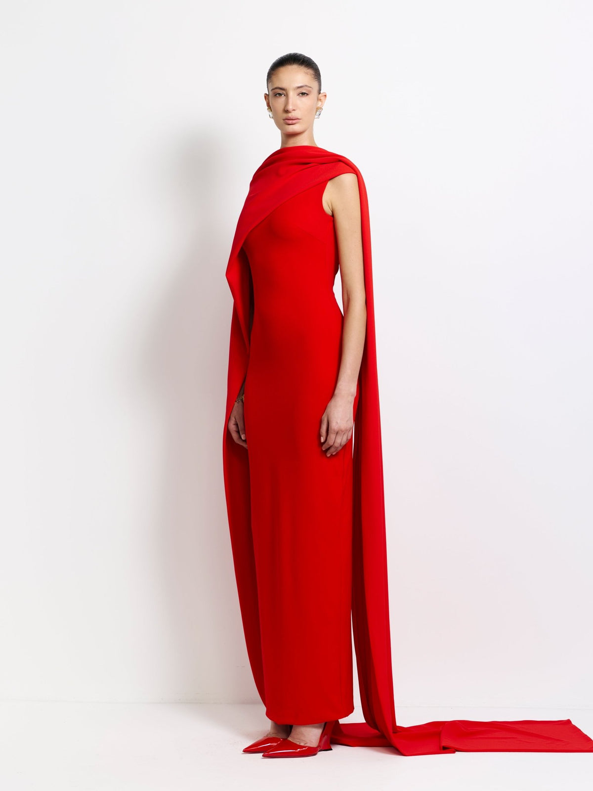Verona Cape - Cherry Red M