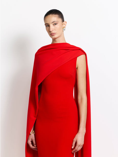 Verona Cape - Cherry Red - EFFIE KATS