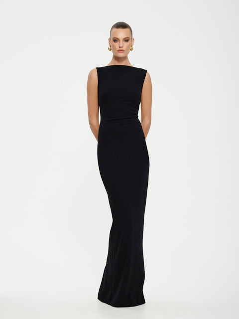 VERONA GOWN - BLACK - EFFIE KATS