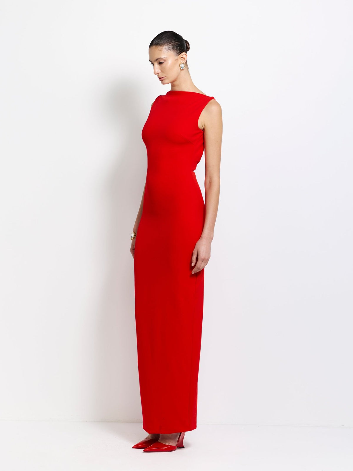 VERONA GOWN - CHERRY RED - EFFIE KATS