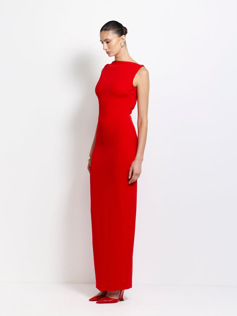 VERONA GOWN - CHERRY RED - EFFIE KATS