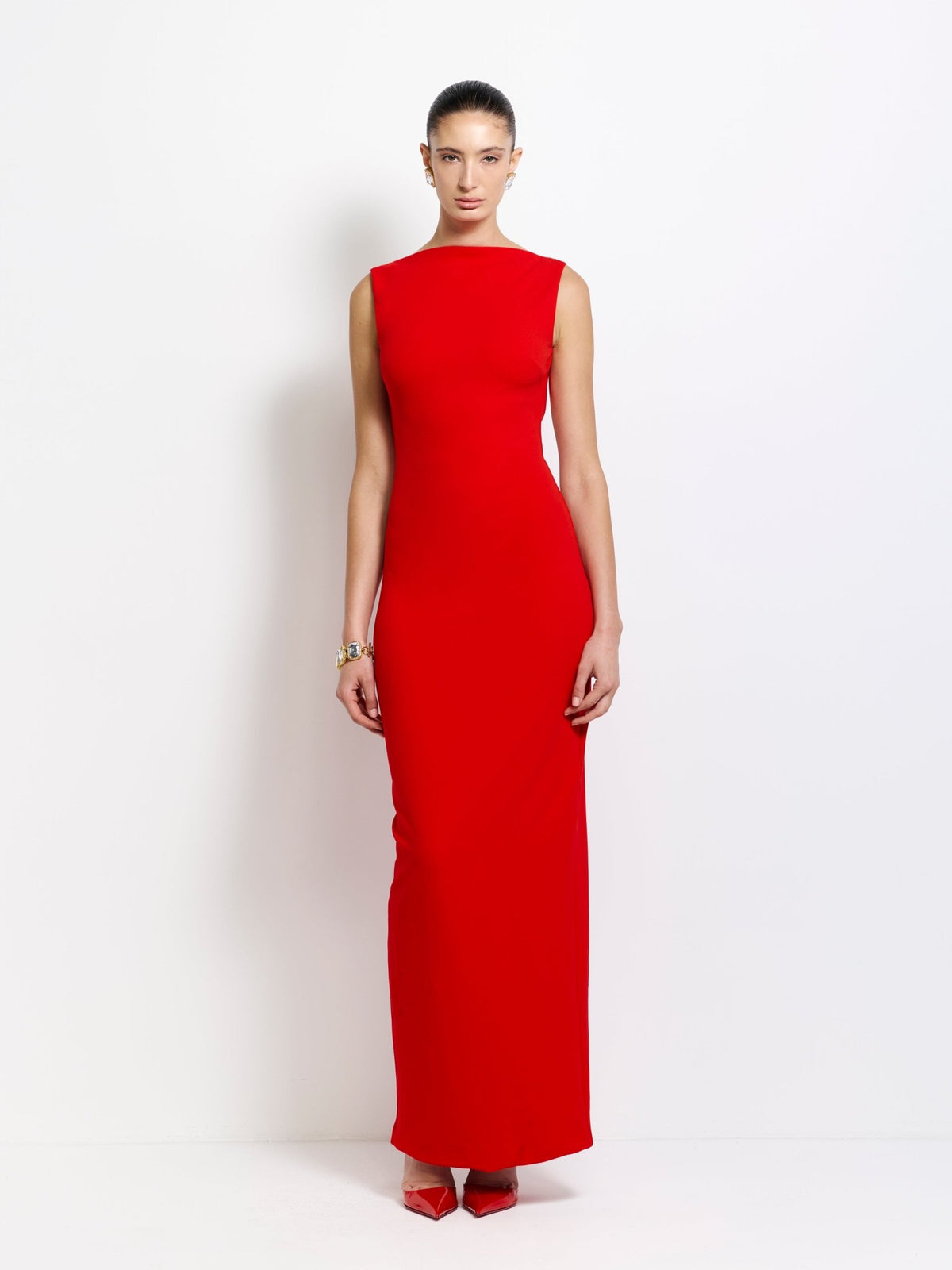 VERONA GOWN - CHERRY RED - EFFIE KATS