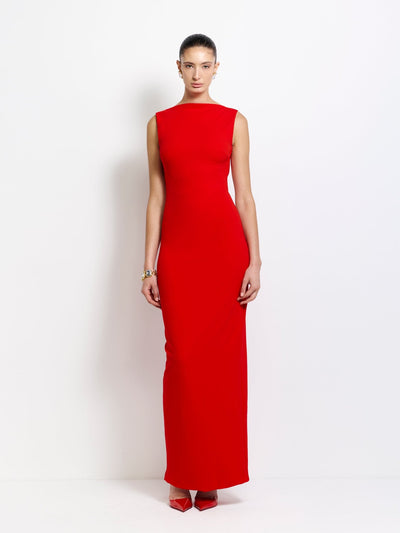 VERONA GOWN - CHERRY RED