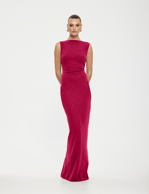 Verona Gown - Raspberry - EFFIE KATS