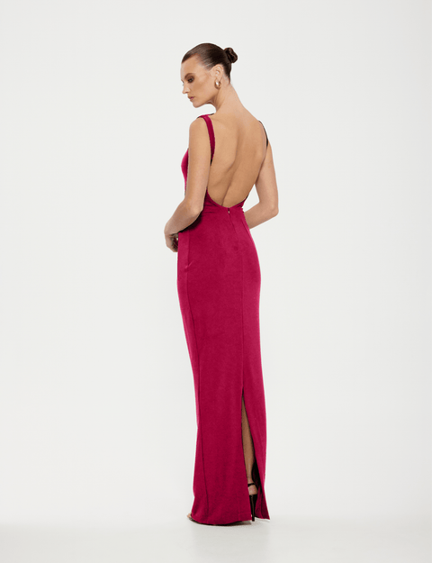 Verona Gown - Raspberry - EFFIE KATS