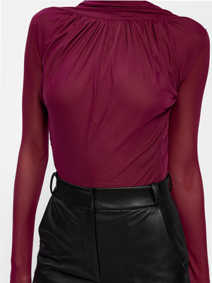 Vihana Bodysuit - Burgundy - EFFIE KATS