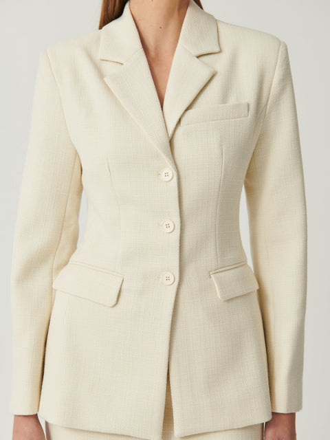 Winslet Blazer - Ivory - EFFIE KATS