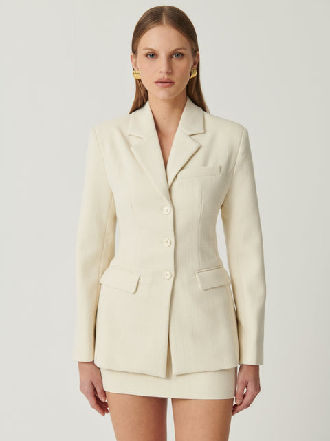 Winslet Blazer - Ivory - EFFIE KATS