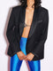 Boyfriend Tuxedo Blazer - Black - EFFIE KATS