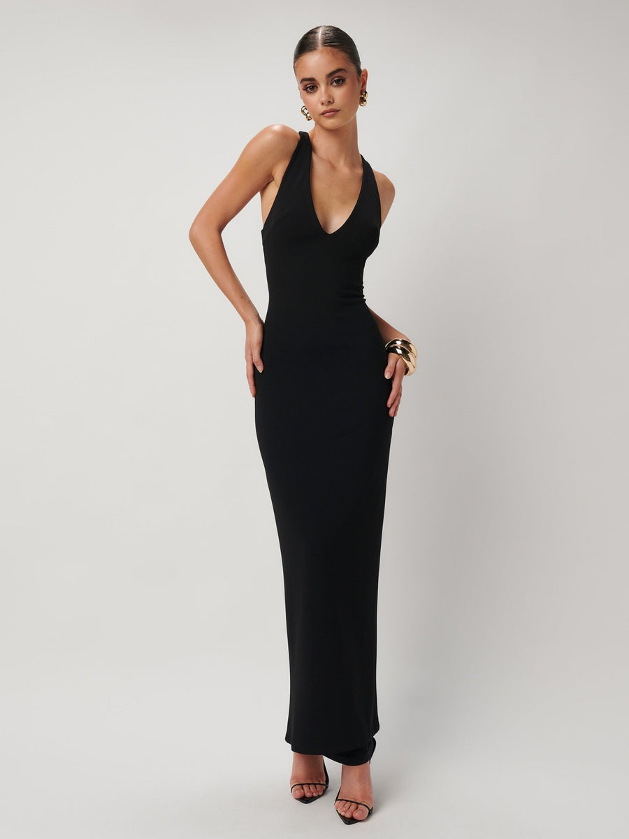 EIZA Black Gown – Elegant and Timeless– EFFIE KATS