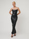 Elodie Dress - Faux Leather Black - EFFIE KATS
