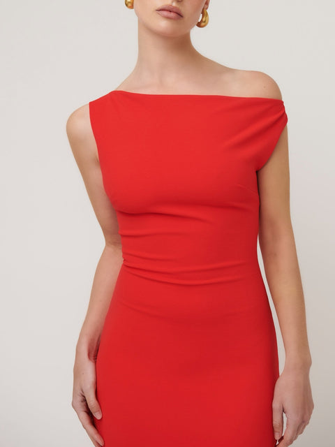 Inaya Gown - Cherry Red - EFFIE KATS