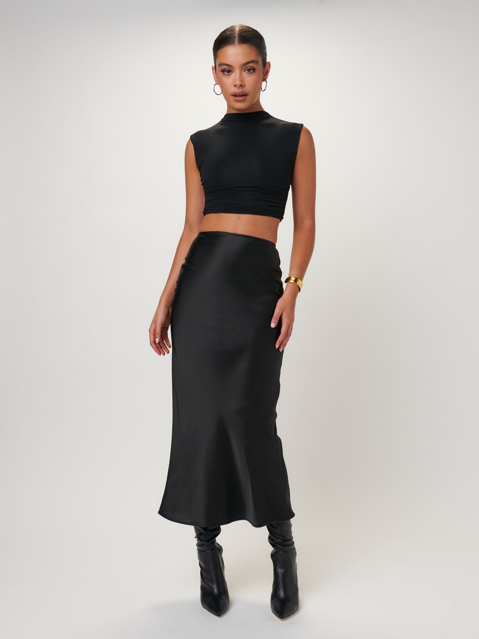 The Kript Effie O-ring Top in Black