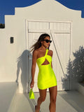 Lana Dress - Neon Yellow - EFFIE KATS