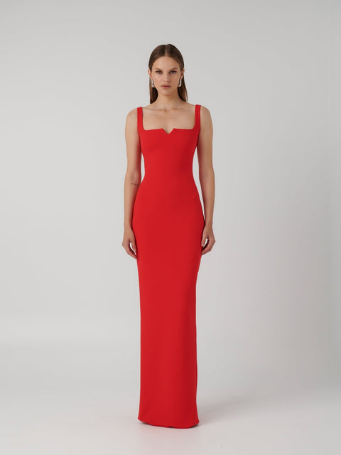 Natalya Gown - Cherry Red - EFFIE KATS