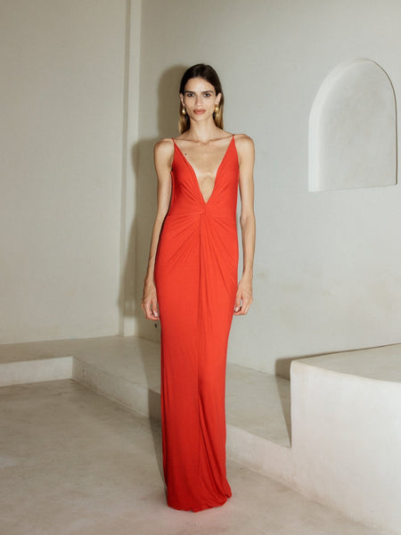 Rosie Cutout Long Dress -IVO- – Estella.K